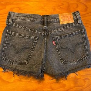 Levi Black Denim Shorts